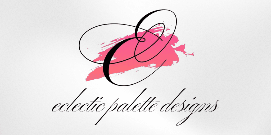 Logo for Eclectic Palette Designs featuring a stylized letter C and paint splash